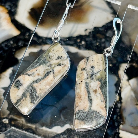 Serpentine Earrings 1 7/8” - Picture 6 of 12